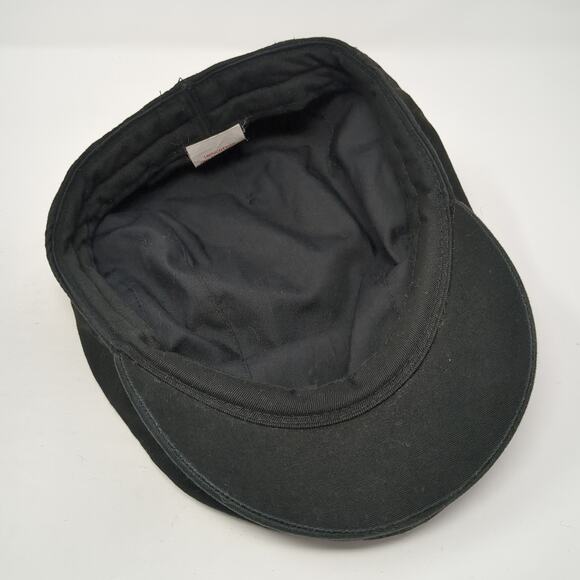 Anheuser-Busch Budweiser Flat Cap Black One Size Solid Embroidered - Picture 7 of 10